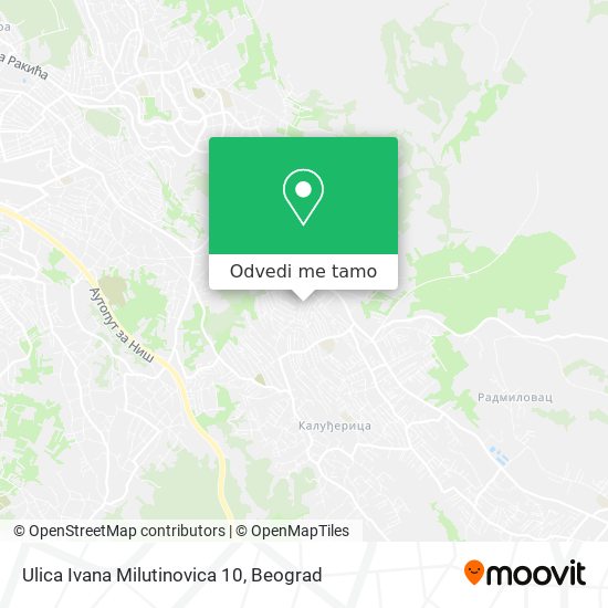 Ulica Ivana Milutinovica 10 mapa