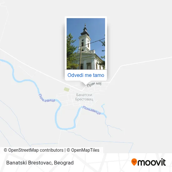 Banatski Brestovac mapa