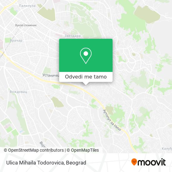 Ulica Mihaila Todorovica mapa
