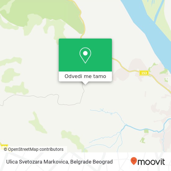 Ulica Svetozara Markovica mapa