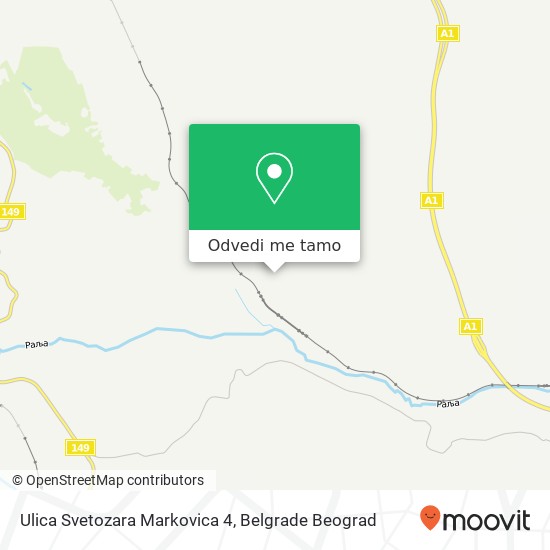 Ulica Svetozara Markovica 4 mapa