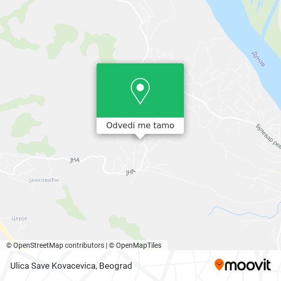 Ulica Save Kovacevica mapa