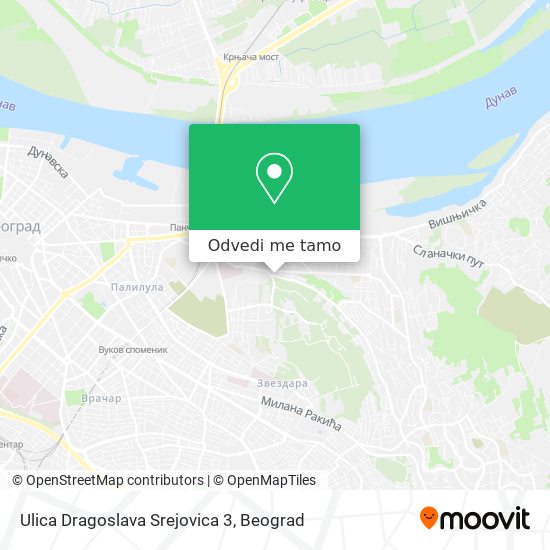 Ulica Dragoslava Srejovica 3 mapa