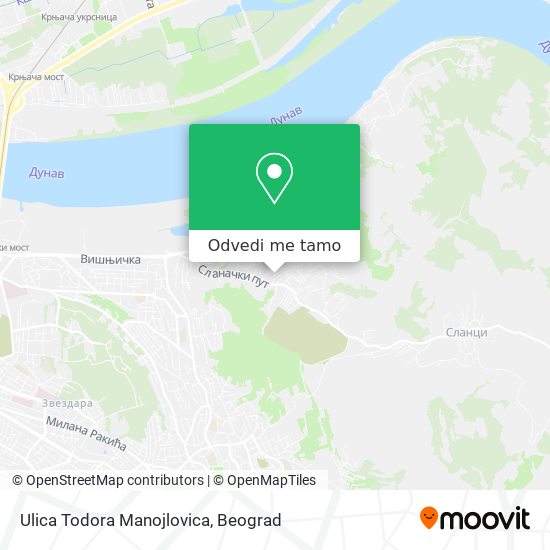 Ulica Todora Manojlovica mapa