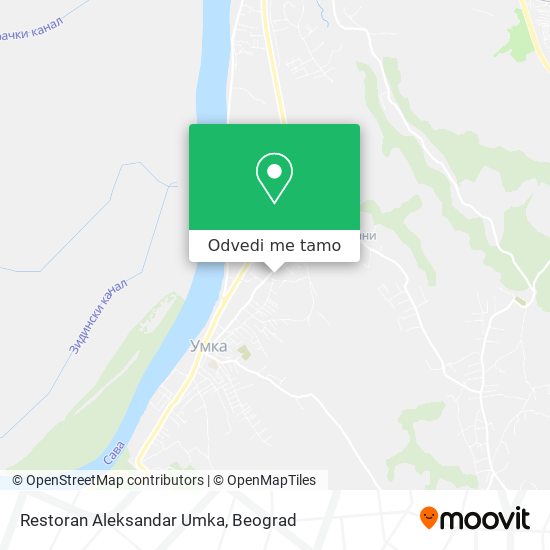 Restoran Aleksandar Umka mapa