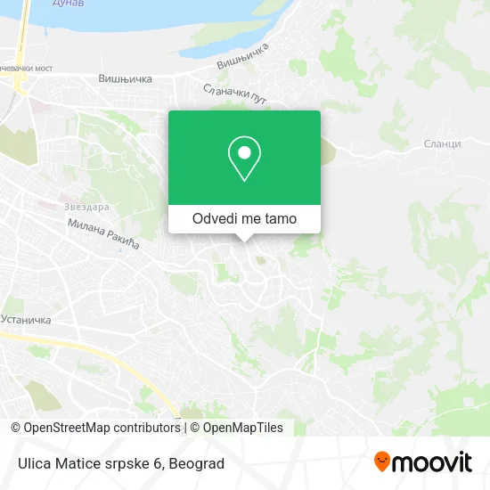 Ulica Matice srpske 6 mapa