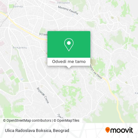 Ulica Radoslava Boksica mapa
