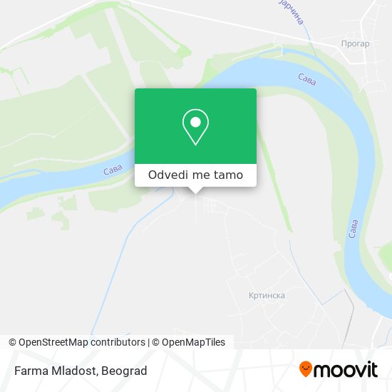 Farma Mladost mapa