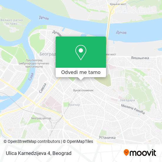 Ulica Karnedzijeva 4 mapa