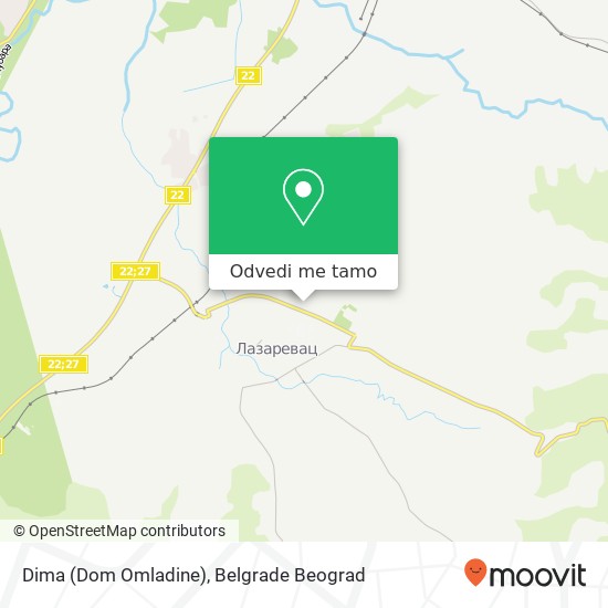 Dima (Dom Omladine) mapa