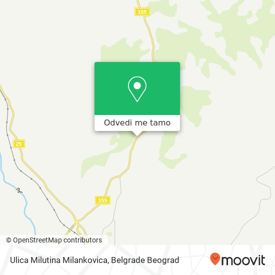 Ulica Milutina Milankovica mapa