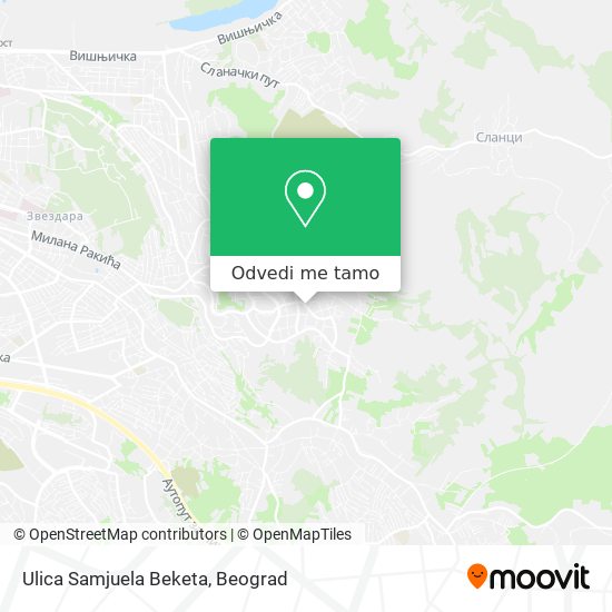 Ulica Samjuela Beketa mapa