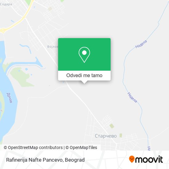 Rafinerija Nafte Pancevo mapa