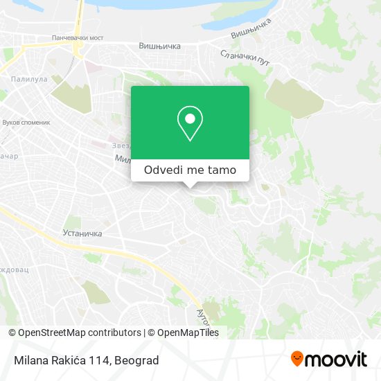 Milana Rakića 114 mapa