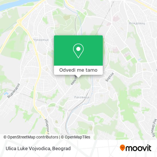 Ulica Luke Vojvodica mapa