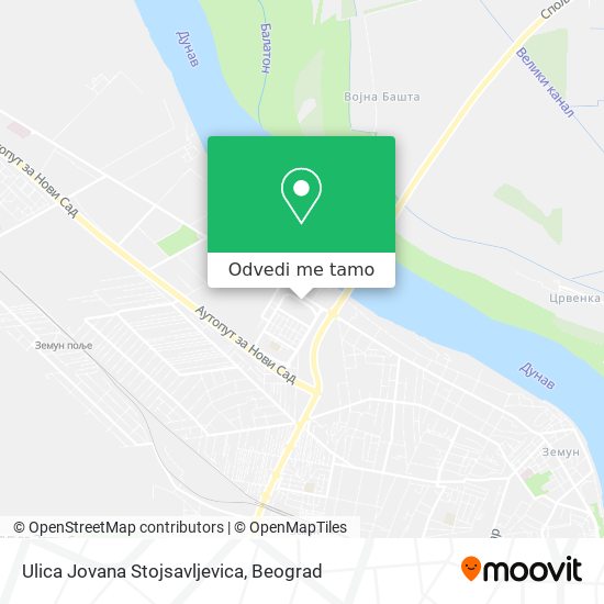 Ulica Jovana Stojsavljevica mapa