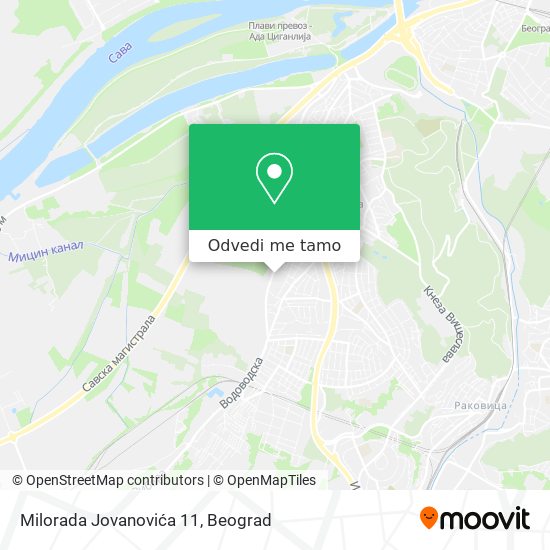 Milorada Jovanovića 11 mapa