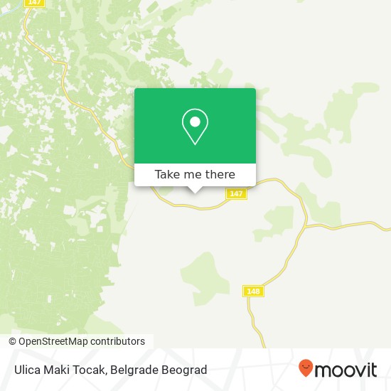 Ulica Maki Tocak mapa