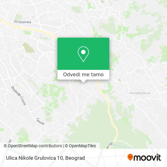 Ulica Nikole Grulovica 10 mapa