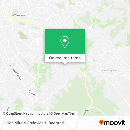 Ulica Nikole Grulovica 1 mapa