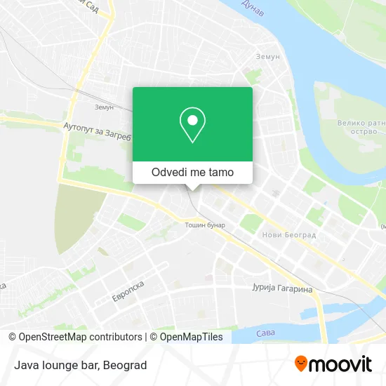 Java lounge bar mapa