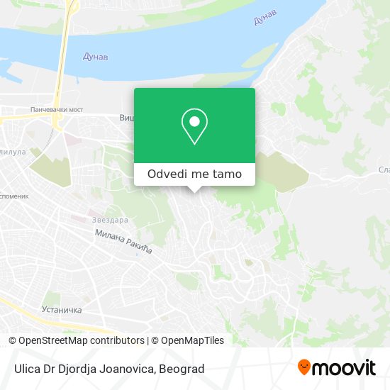 Ulica Dr Djordja Joanovica mapa