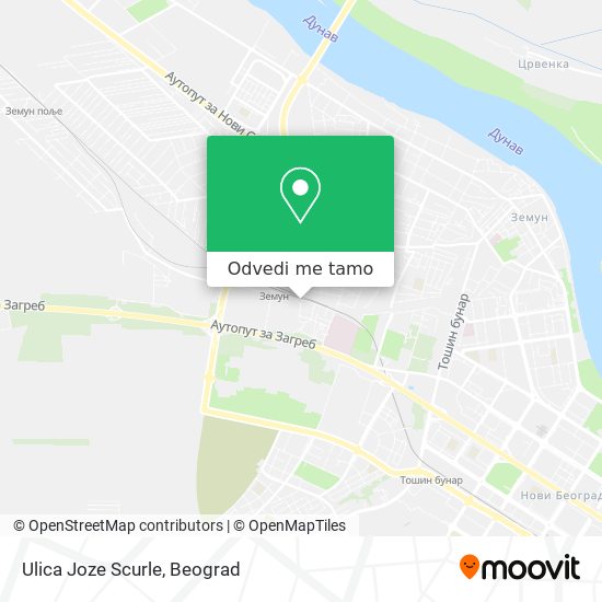 Ulica Joze Scurle mapa