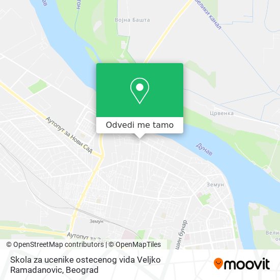 Skola za ucenike ostecenog vida Veljko Ramadanovic mapa