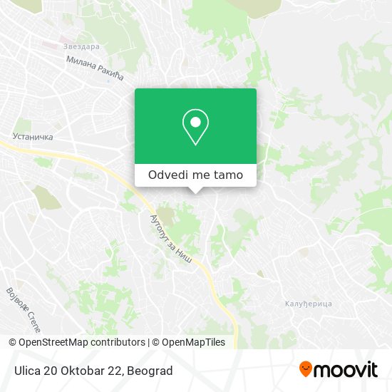 Ulica 20 Oktobar 22 mapa