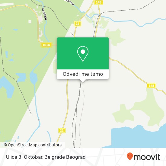 Ulica 3. Oktobar mapa