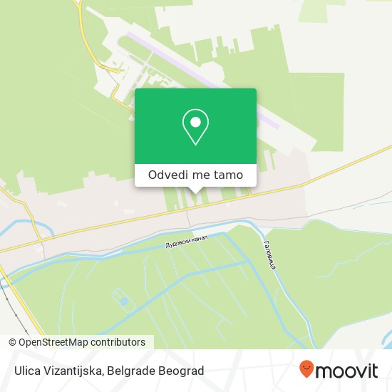 Ulica Vizantijska mapa