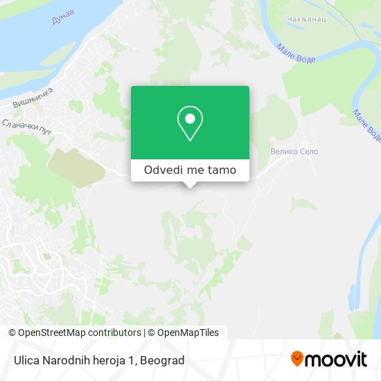 Ulica Narodnih heroja 1 mapa