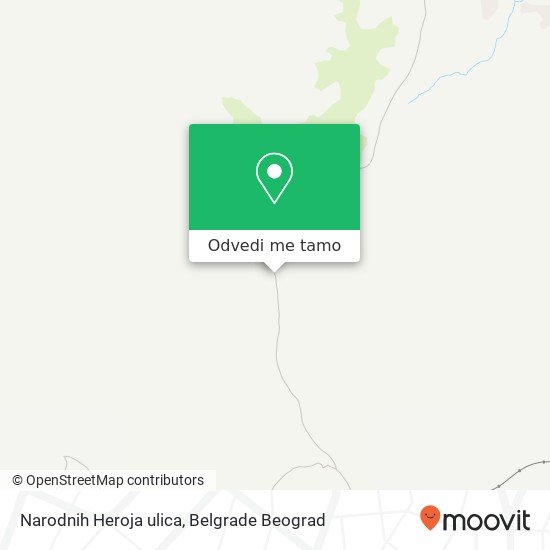 Narodnih Heroja ulica mapa