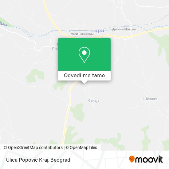 Ulica Popovic Kraj mapa