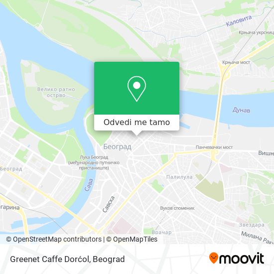 Greenet Caffe Dorćol mapa
