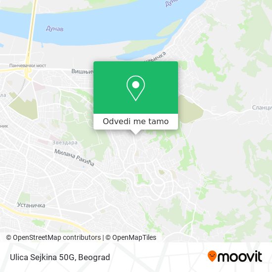 Ulica Sejkina 50G mapa