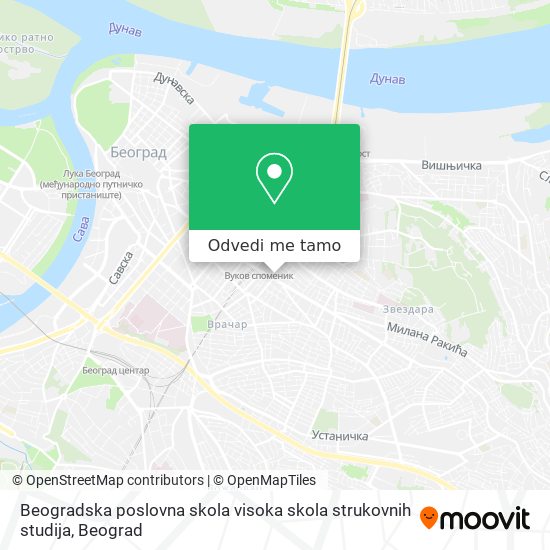 Beogradska poslovna skola visoka skola strukovnih studija mapa