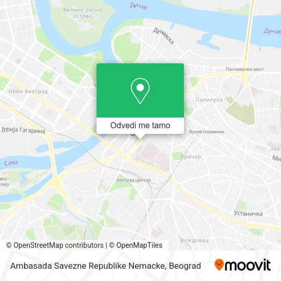 Ambasada Savezne Republike Nemacke mapa