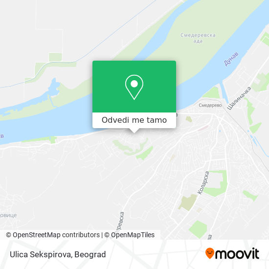 Ulica Sekspirova mapa