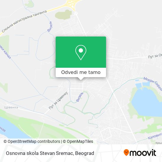 Osnovna skola Stevan Sremac mapa