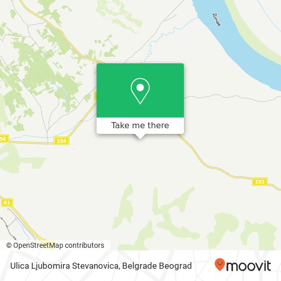 Ulica Ljubomira Stevanovica mapa