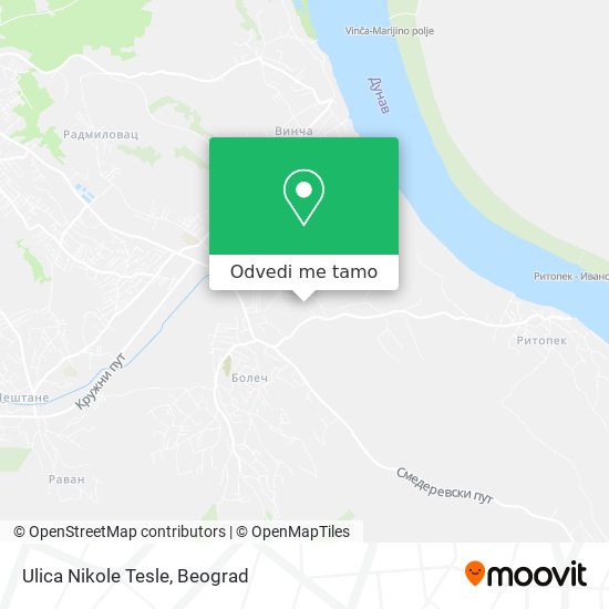 Ulica Nikole Tesle mapa