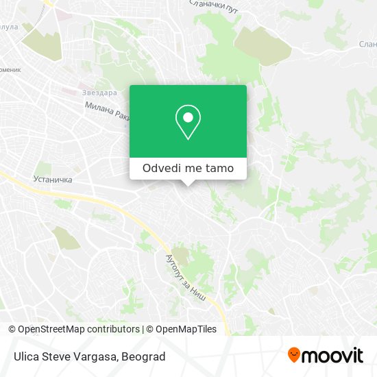 Ulica Steve Vargasa mapa