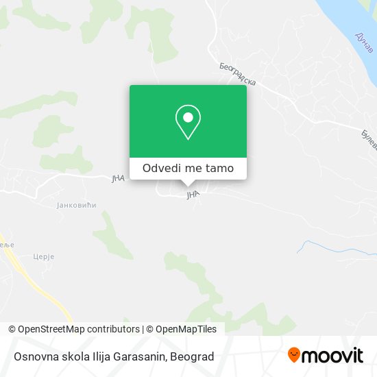 Osnovna skola Ilija Garasanin mapa