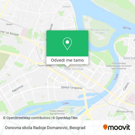 Osnovna skola Radoje Domanovic mapa