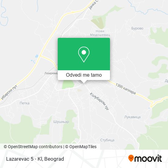 Lazarevac 5 - Kl mapa