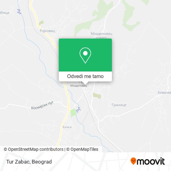 Tur Zabac mapa