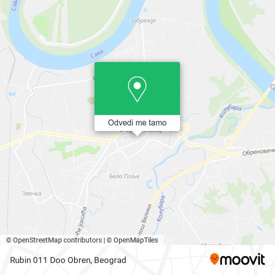 Rubin 011 Doo Obren mapa