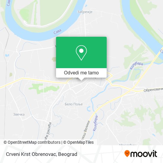 Crveni Krst Obrenovac mapa