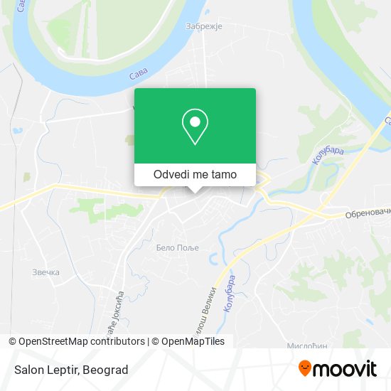 Salon Leptir mapa